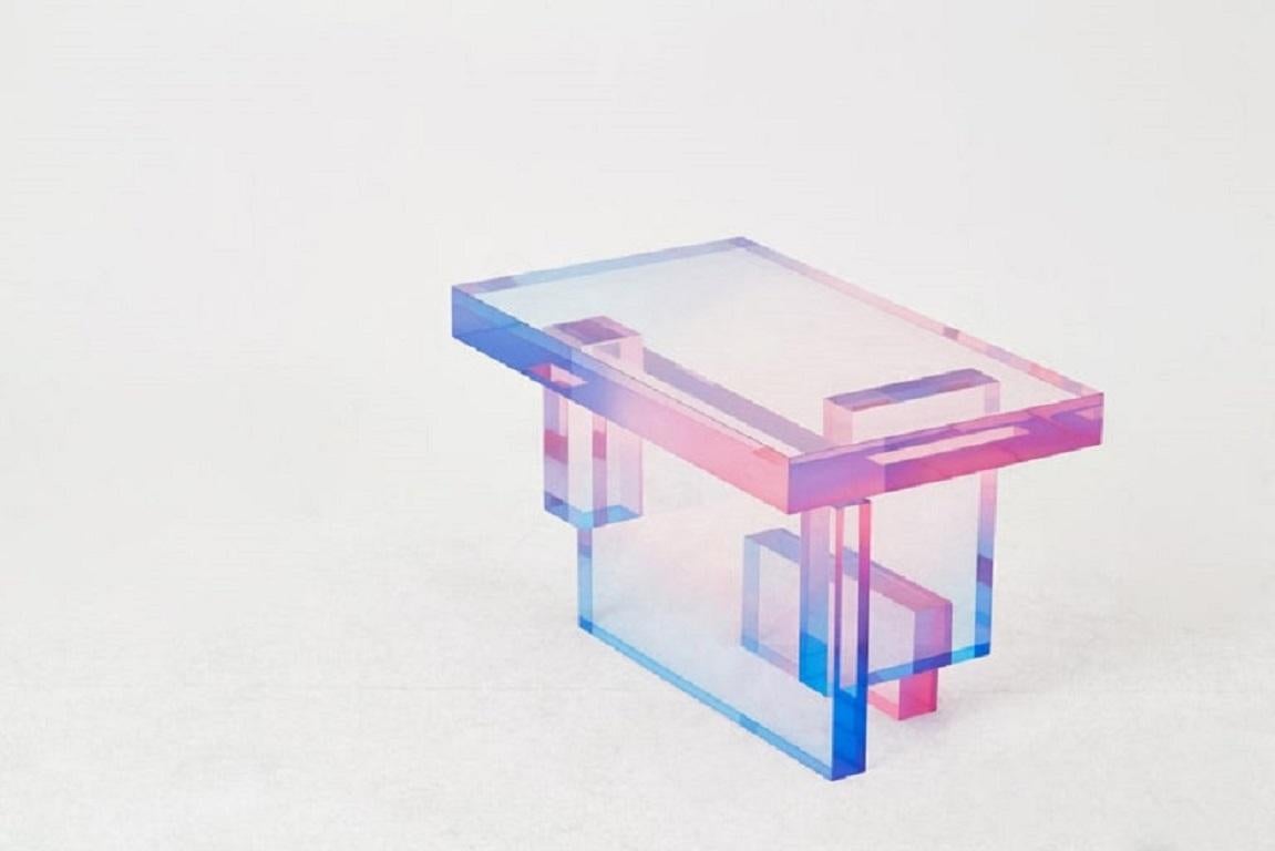 transparent acrylic table