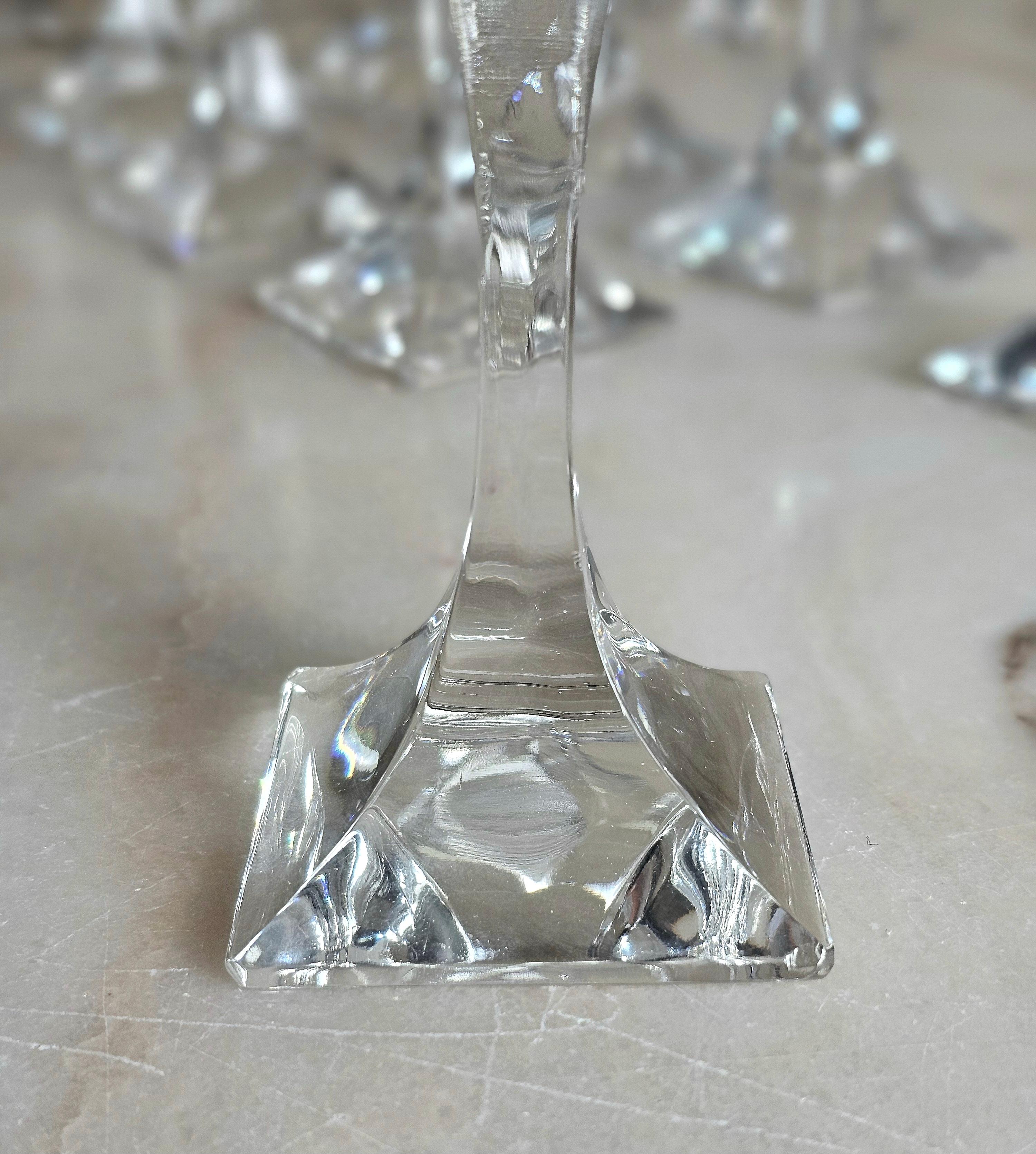 Set von 40 Serviergläsern aus Kristallkristall Schweizer Design Arbon Krystall Modern 1990er Jahre  im Angebot 9
