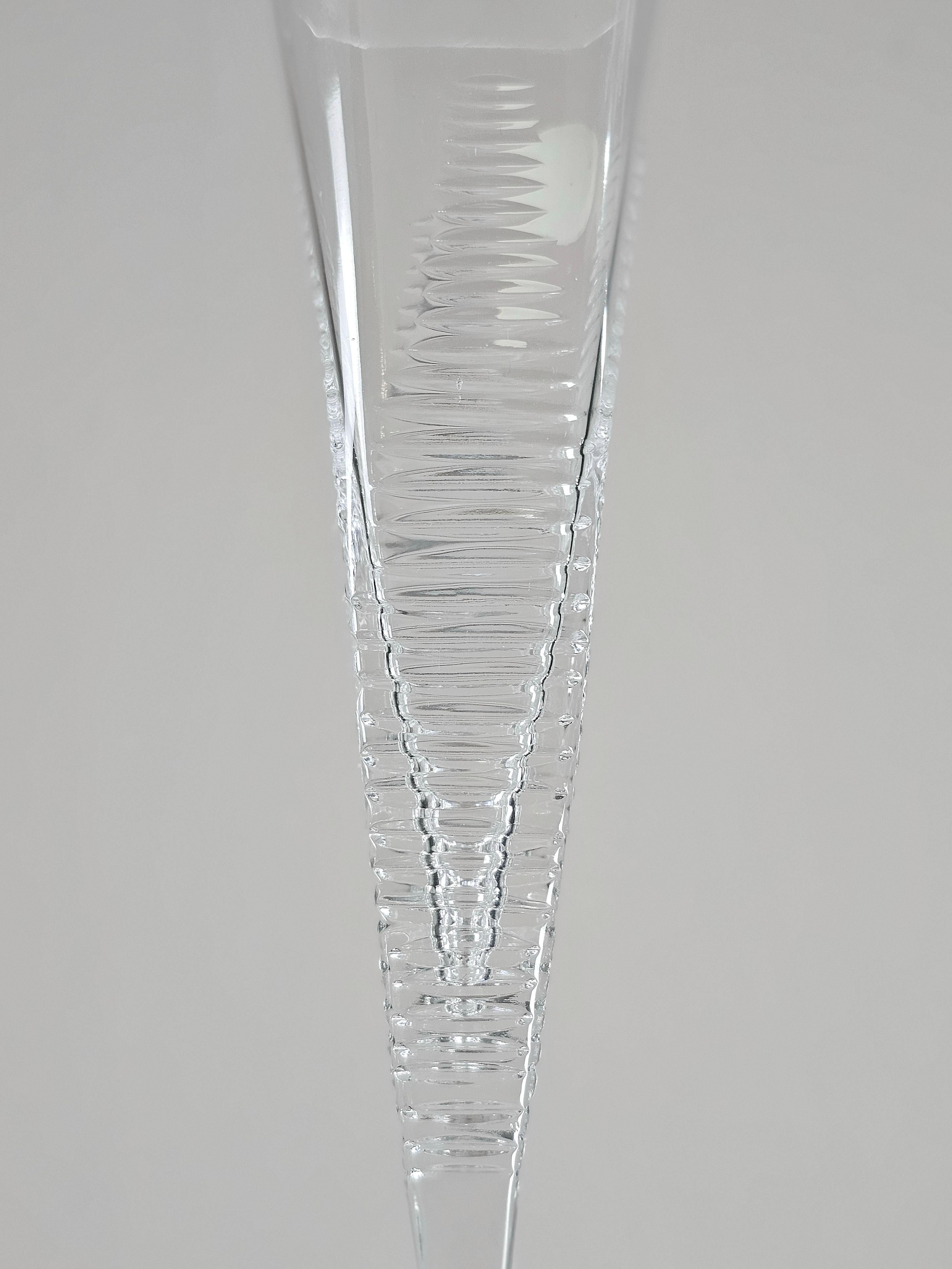 Set von 40 Serviergläsern aus Kristallkristall Schweizer Design Arbon Krystall Modern 1990er Jahre  im Angebot 1