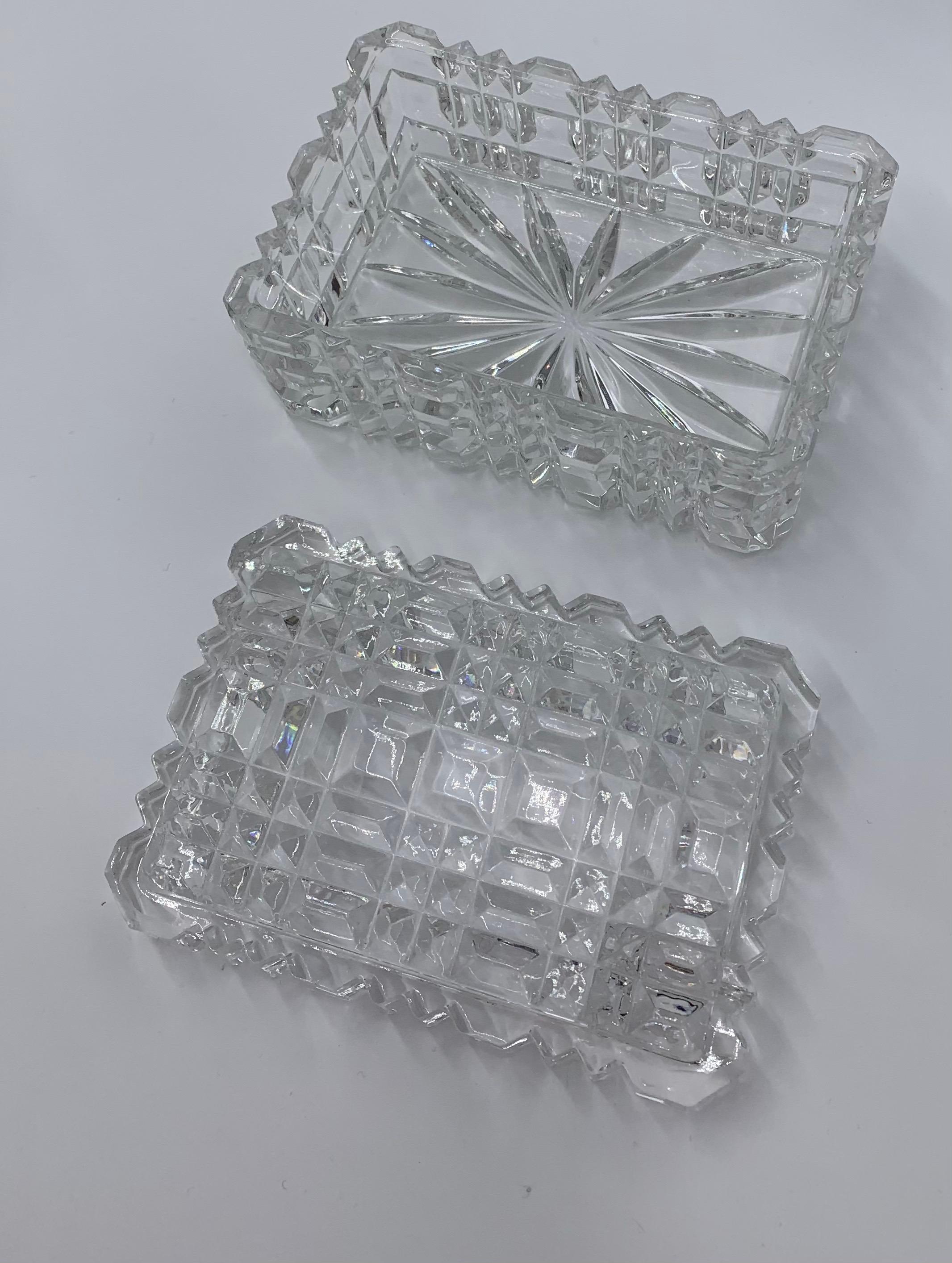 Mid-20th Century Crystal Set, Decanter, Shot Glasses and Casket