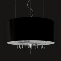 Crystal Shadow 12 Lights Chandelier in Chrome and Crystal by Aggiolight