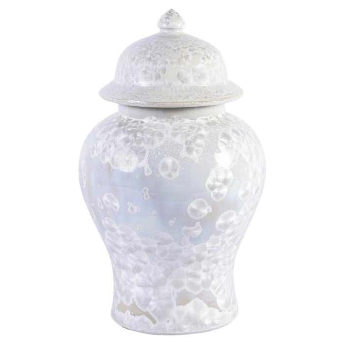Crystal Shell Temple Jar For Sale at 1stDibs