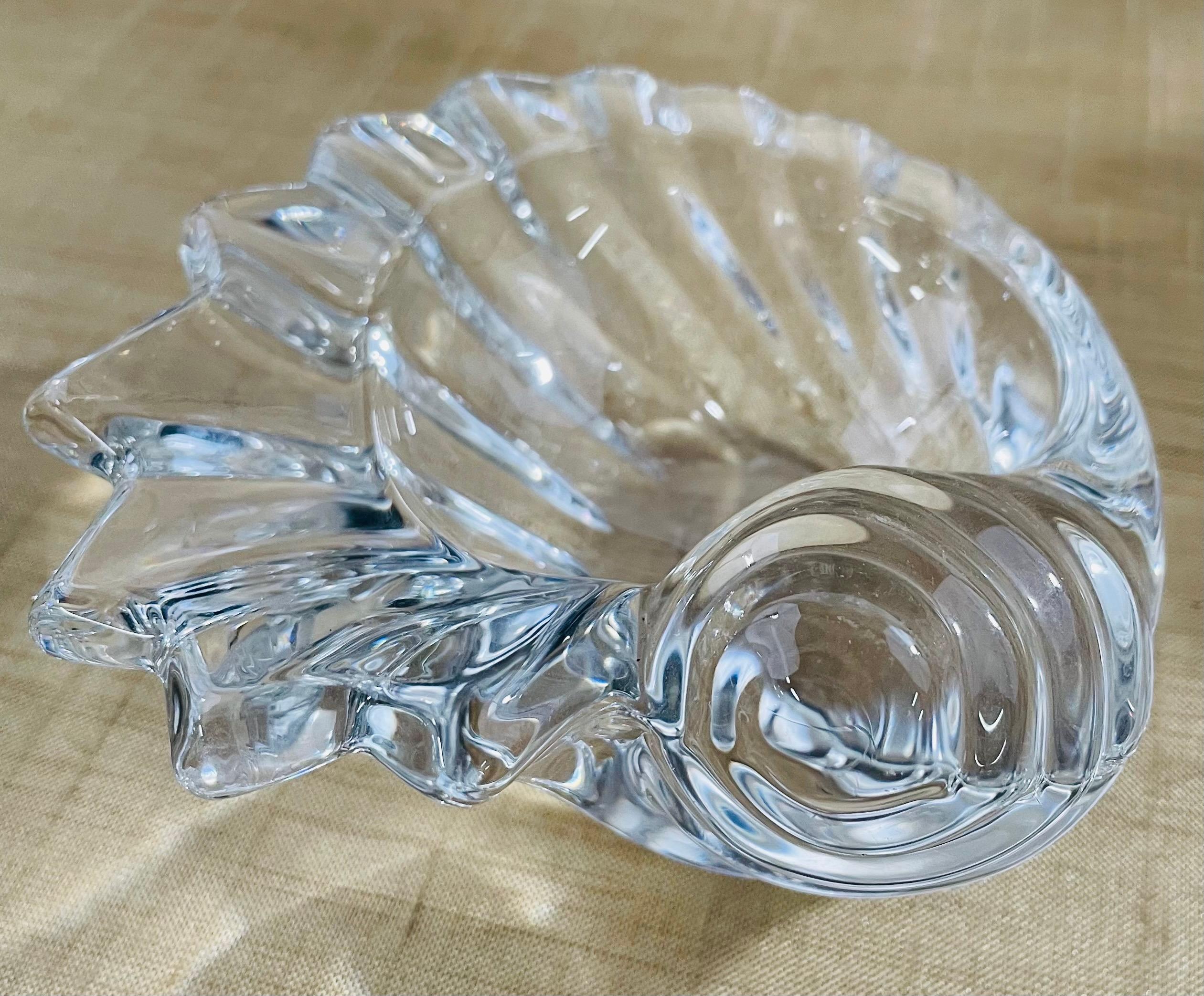 Mid-Century Modern Crystal Small Dishes or Ashtrays, a Set of 7
