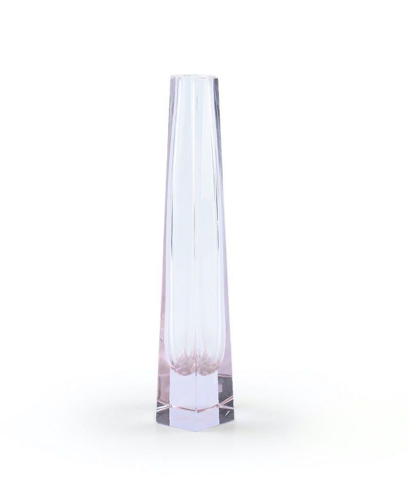 Crystal Soliflore Vase, Northern Europe, 1980s In Good Condition In Roma, IT