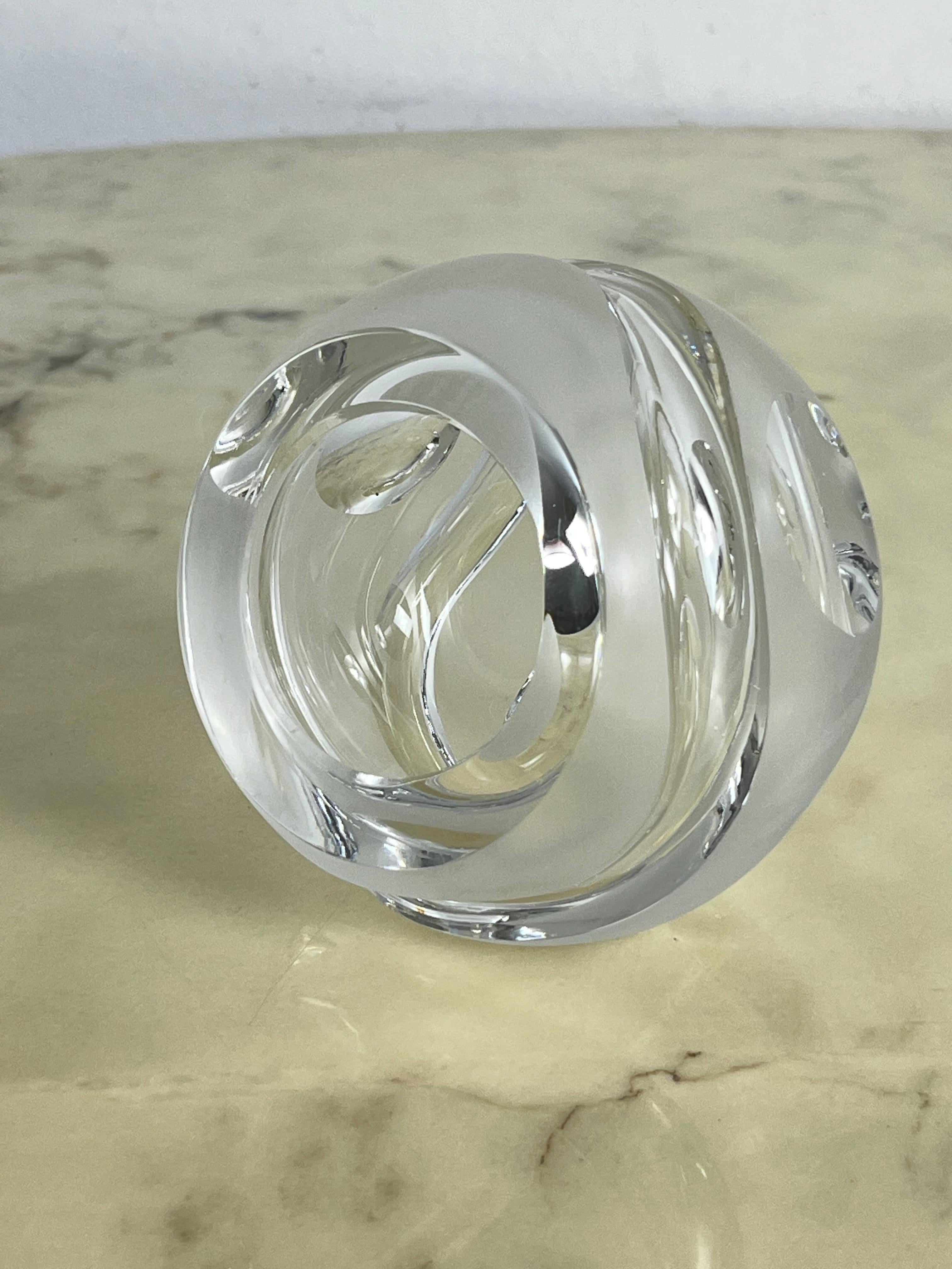 Crystal Sphere Ashtray Space Age Mid-Century 1960s 5
