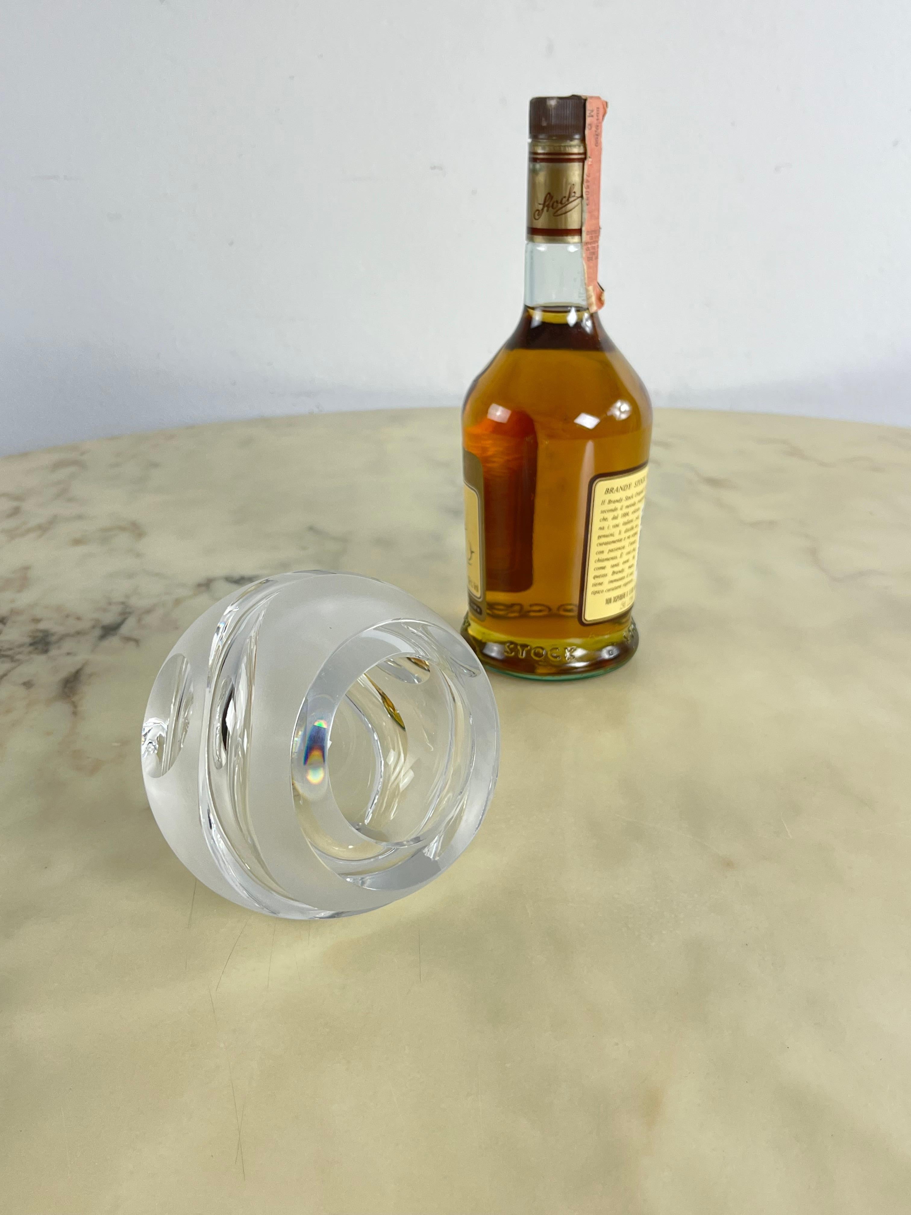Crystal Sphere Ashtray Space Age Mid-Century 1960s 1