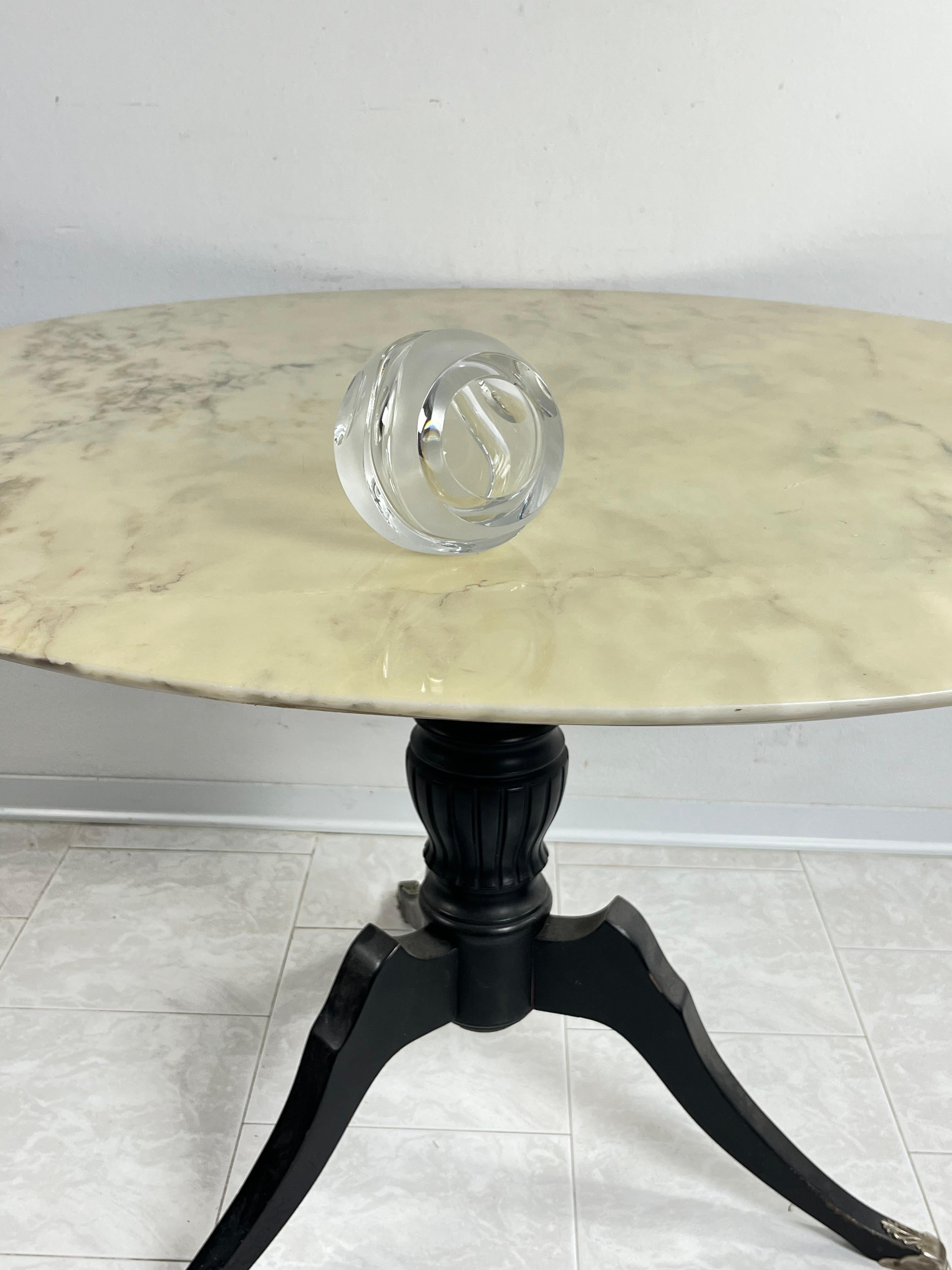 Crystal Sphere Ashtray Space Age Mid-Century 1960s 4