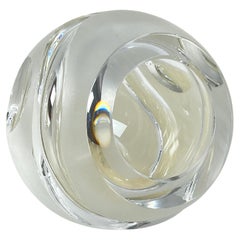 Crystal Sphere Ashtray Space Age Mid-Century 1960s