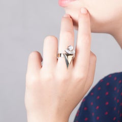 Crystal Spiked Cocktail Ring from IOSSELLIANI