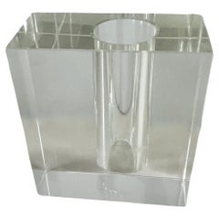 Crystal Square Architectural Bud Vase 