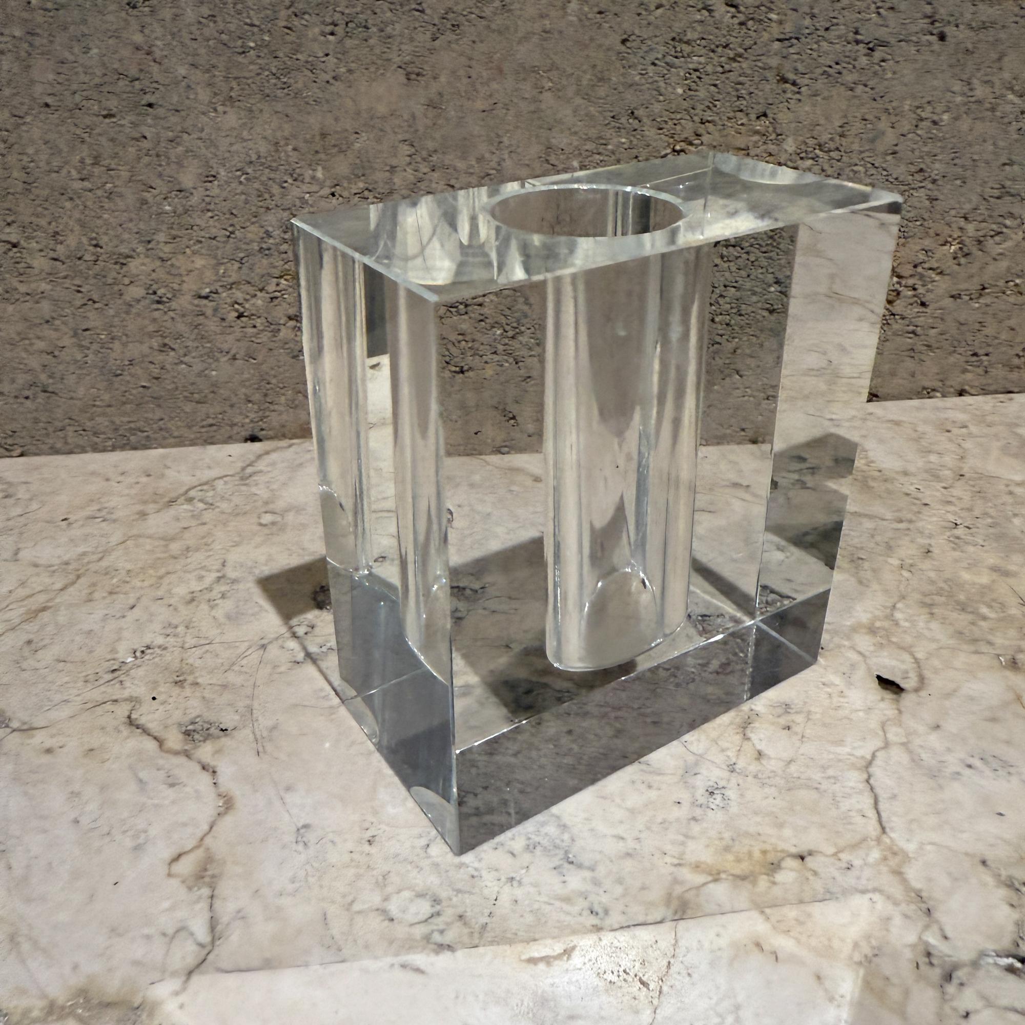 Quadratische Blumenvase aus Kristall TIZO im Angebot 1