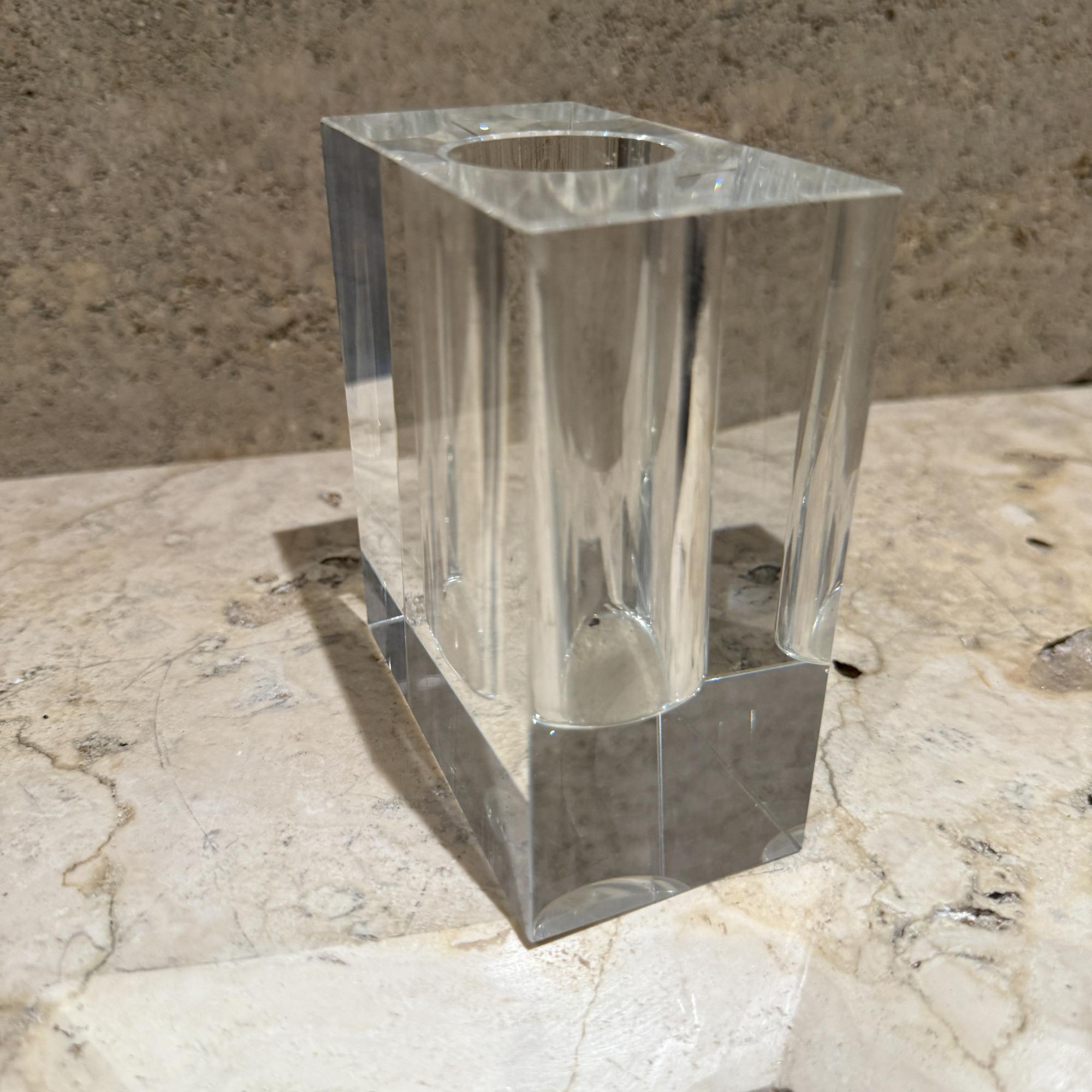 Quadratische Blumenvase aus Kristall TIZO im Angebot 2