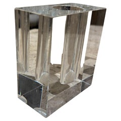 Quadratische Blumenvase aus Kristall TIZO