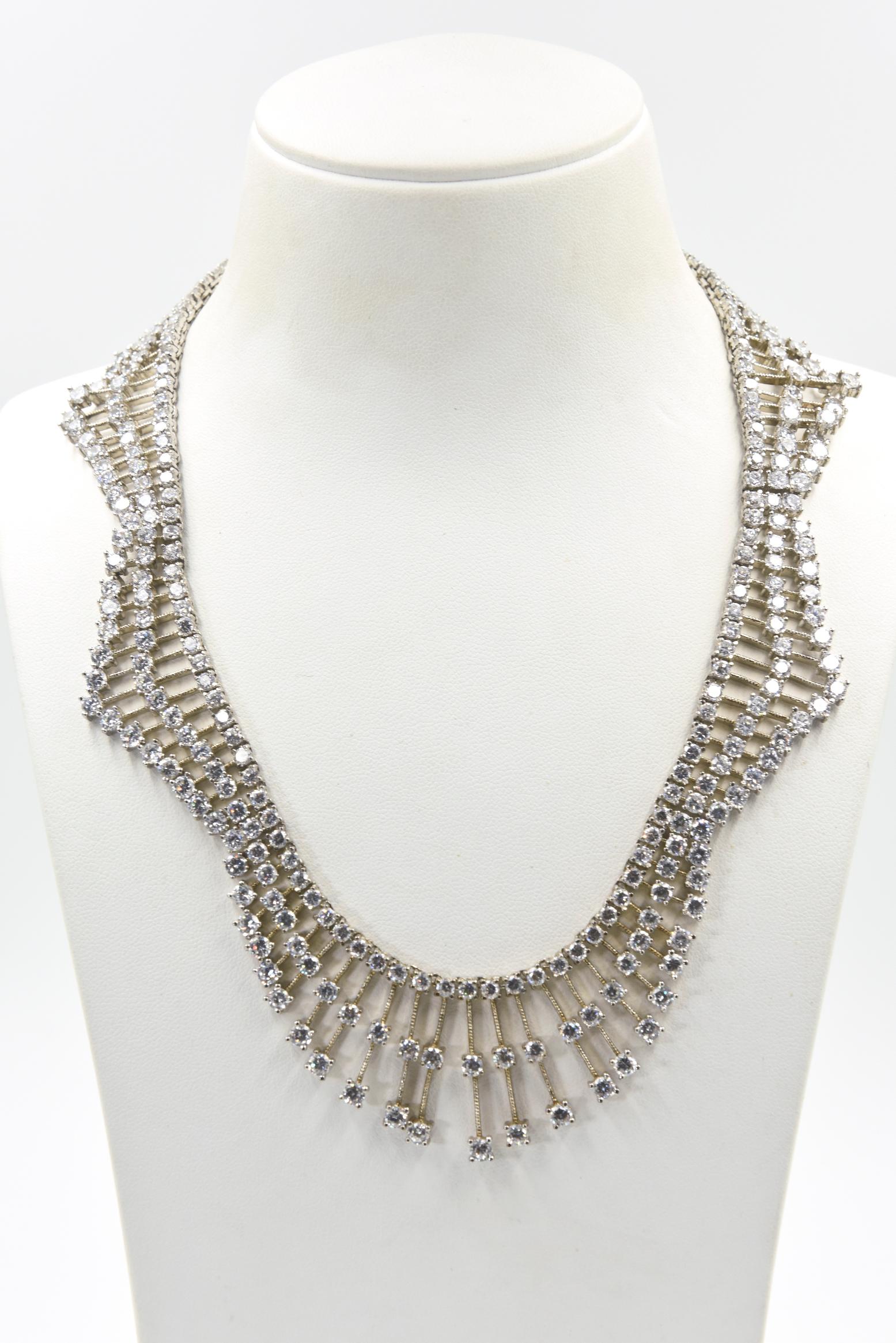 silver bib necklaces