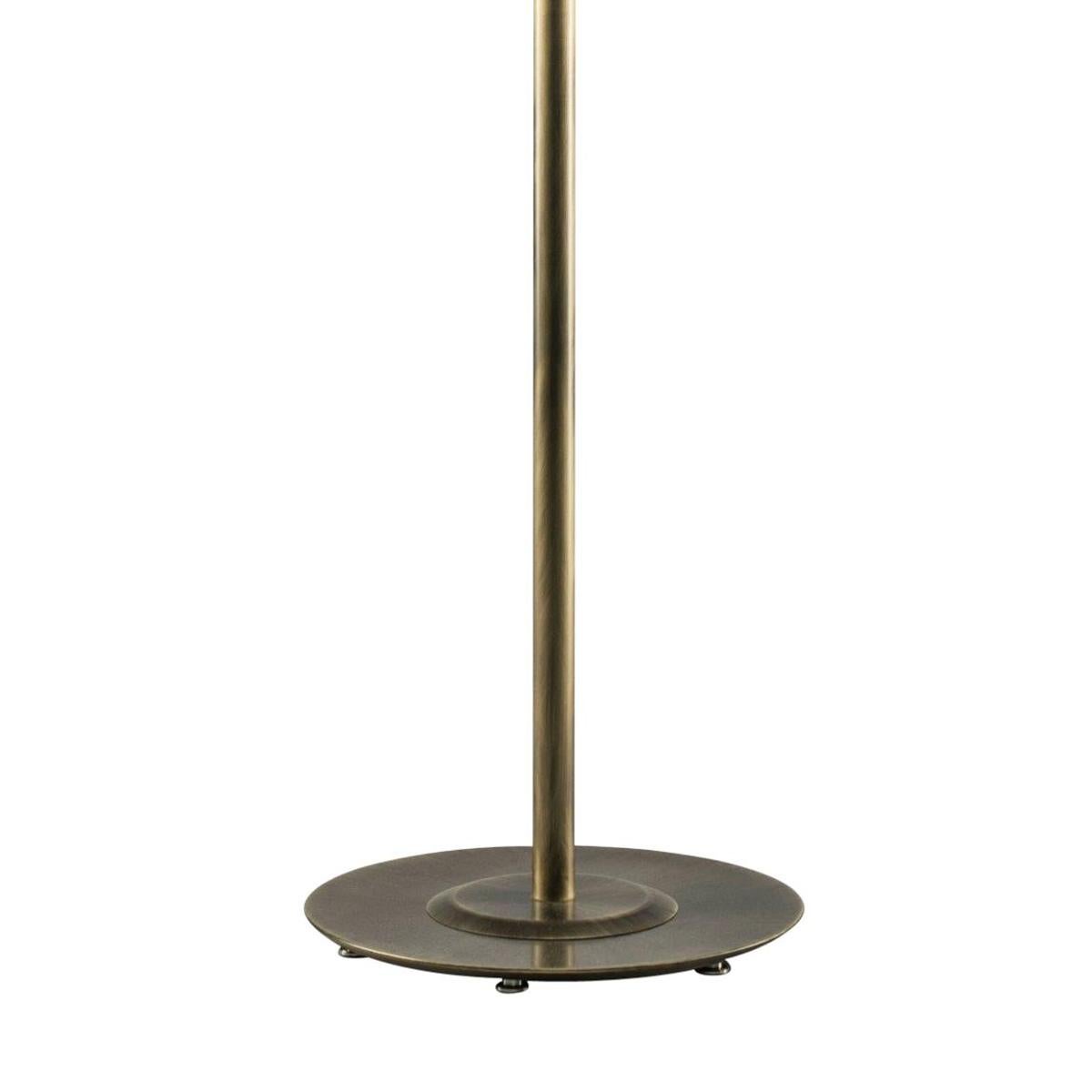 Crystal Sticks Floor Lamp in Antique Brushed Brass For Sale 3
