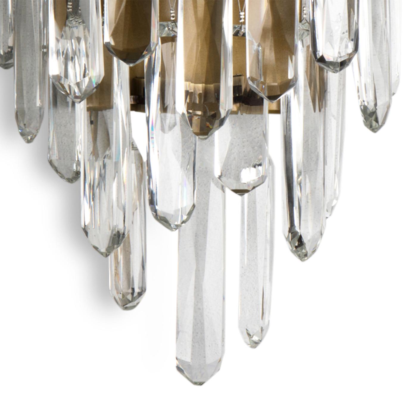 Portuguese Crystal Sticks Wall Lamp For Sale