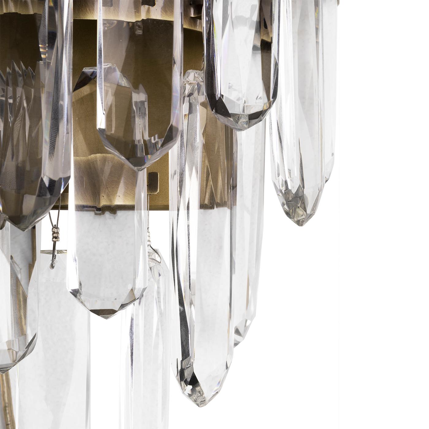 Contemporary Crystal Sticks Wall Lamp For Sale