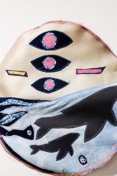 "Matrescence" found textiles, animalia, patterns, fabric, wall hanging