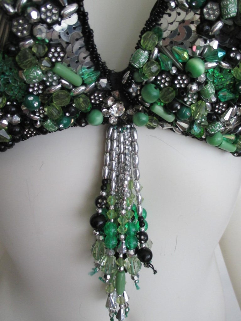 Crystal Studded Show Bra For Sale at 1stDibs