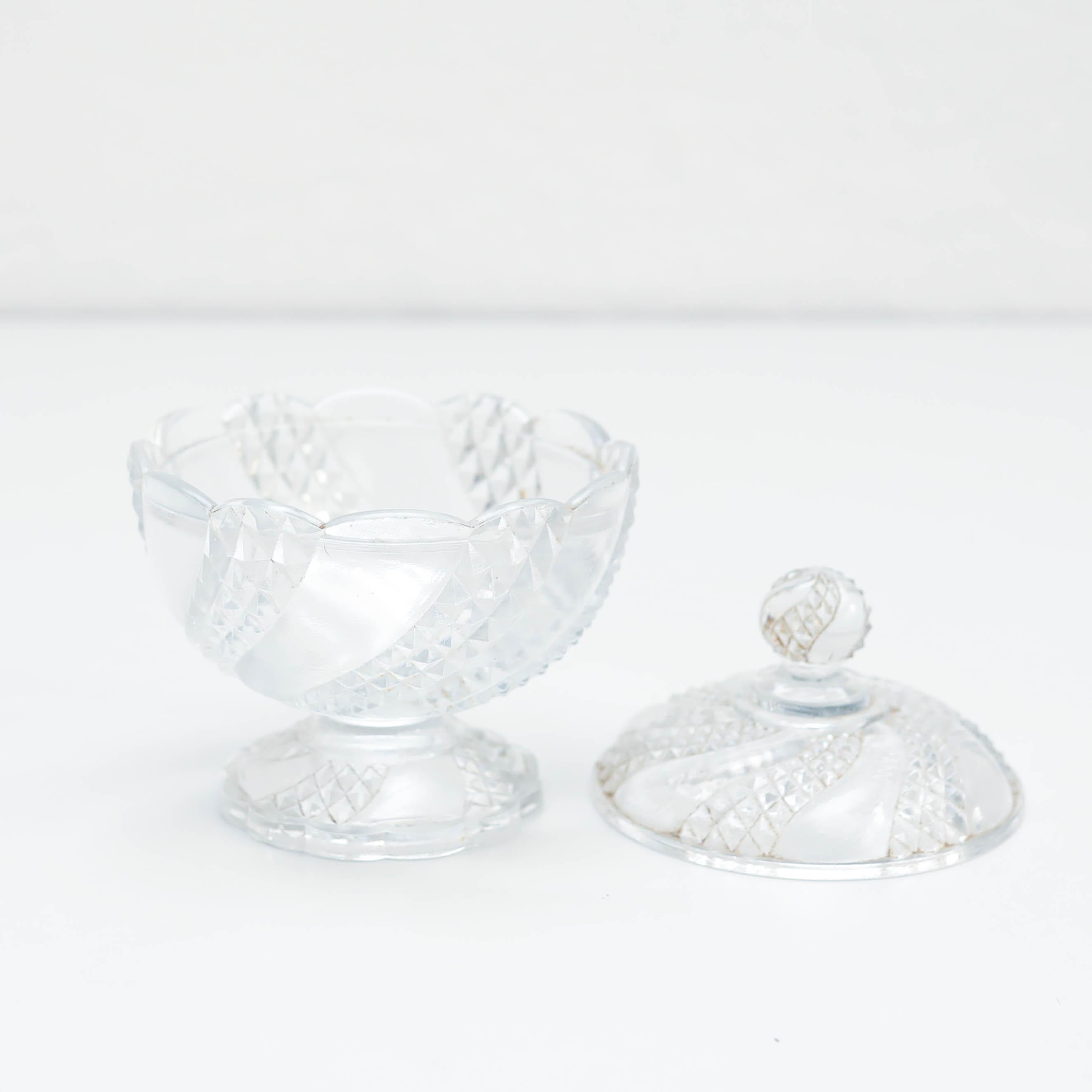 Début du 20ème siècle Sucrier en cristal, vers 1930 en vente