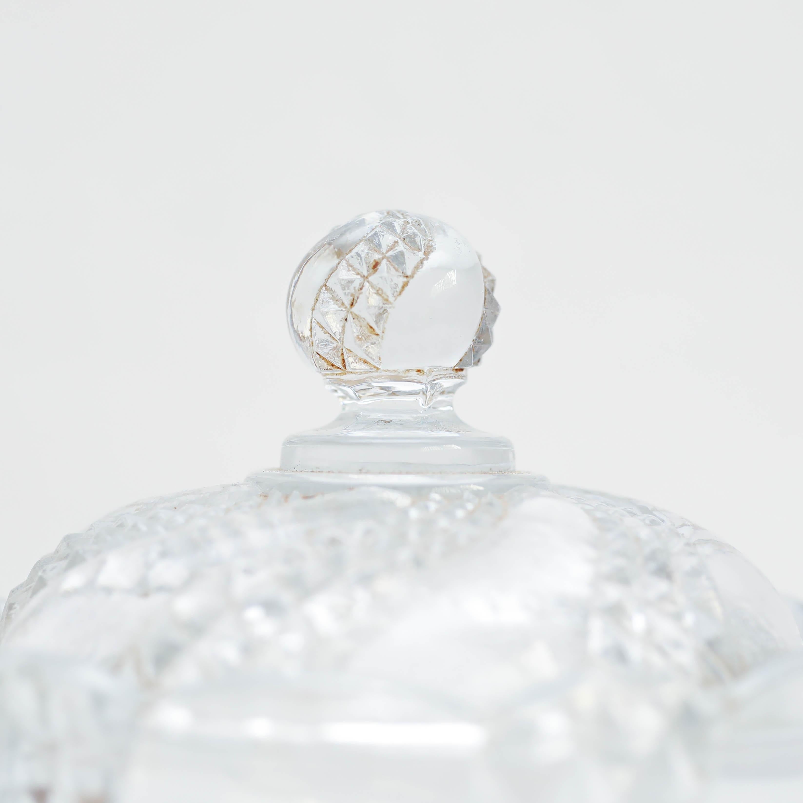 Crystal Sugar Bowl, circa 1930 For Sale 1