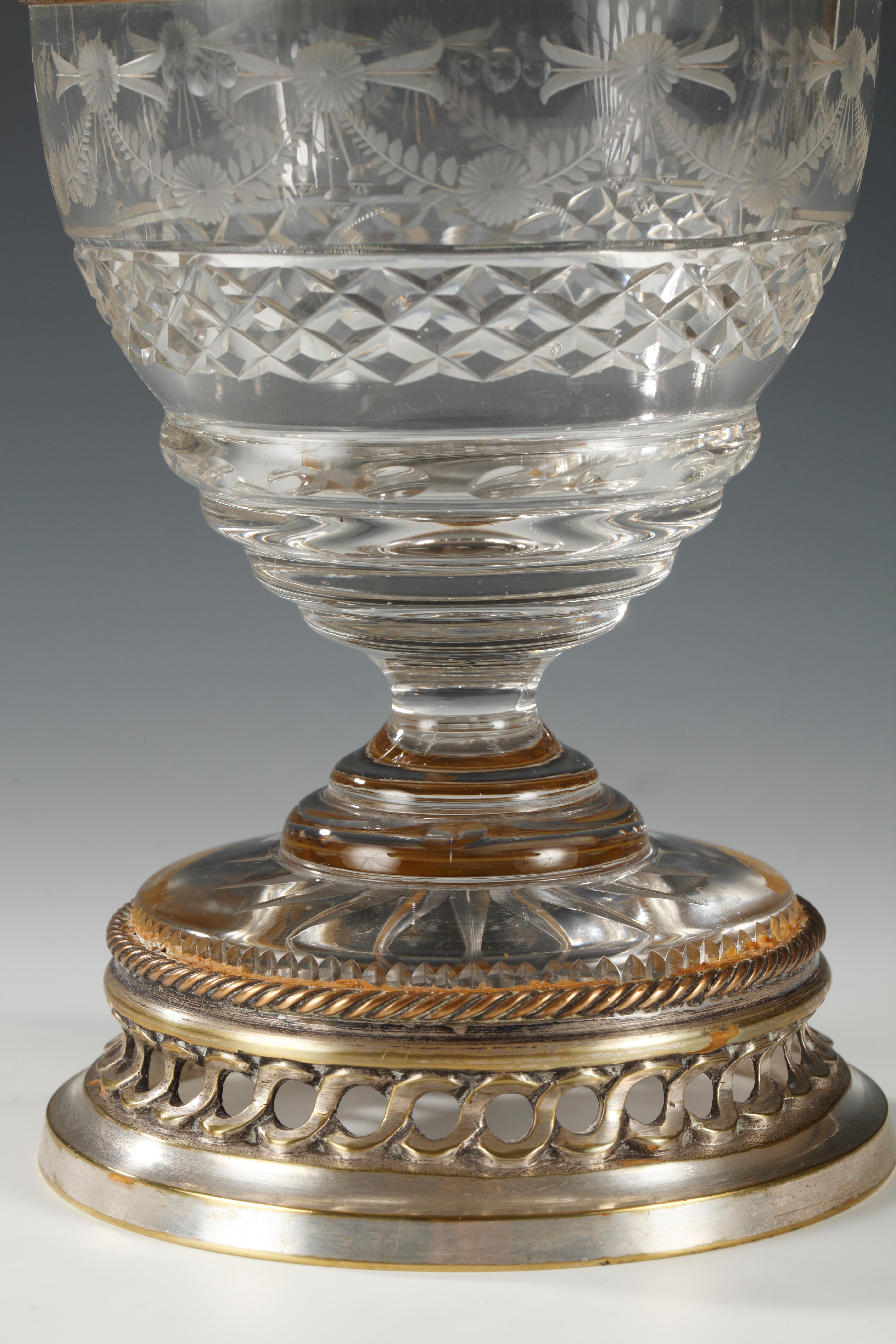 antique crystal sugar bowl