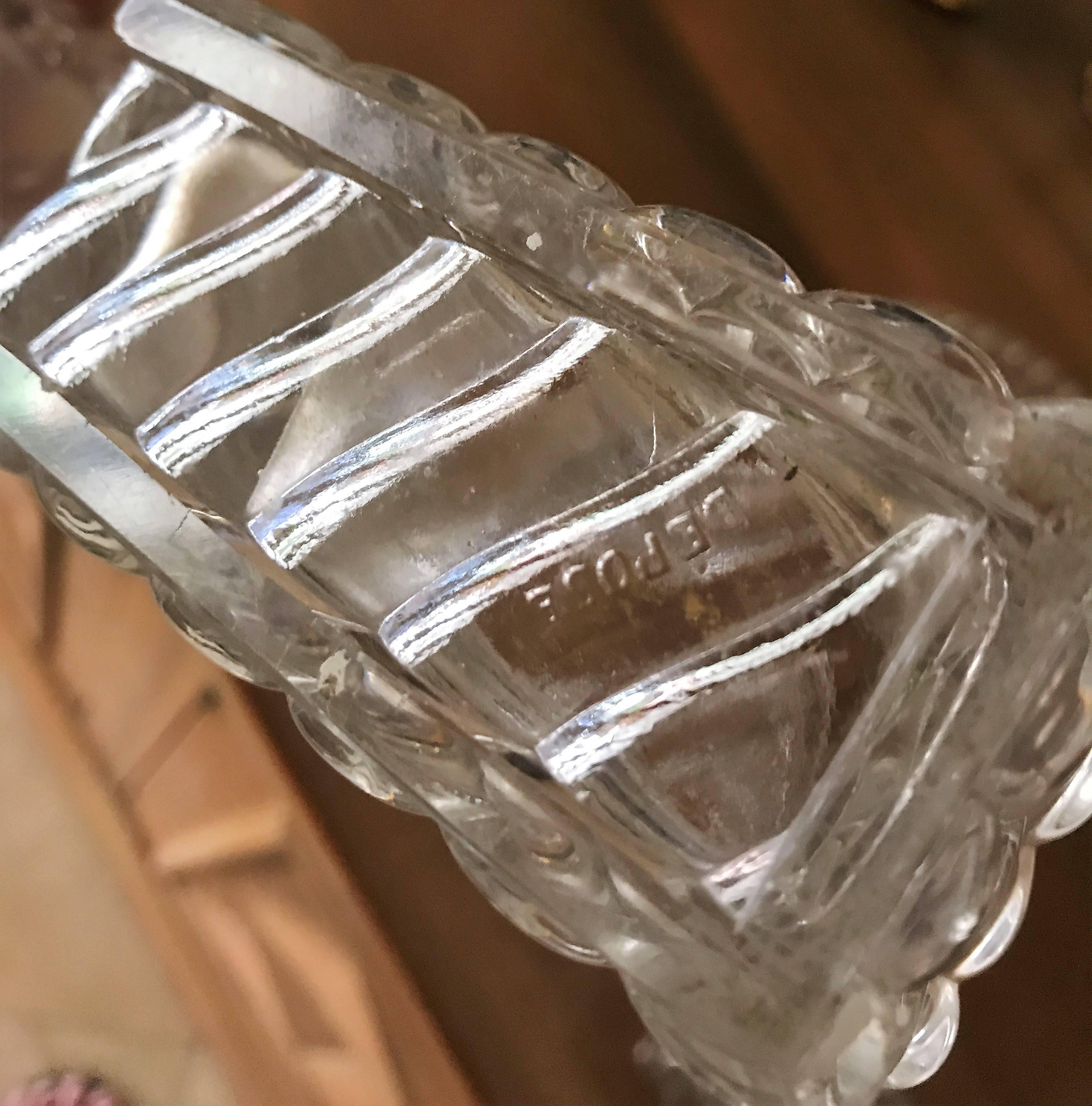 Surtout de Table o Centro de Mesa de Cristal, Baccarat Francia, 28 Piezas, circa 1910 en Bueno estado para la venta en Merida, Yucatan