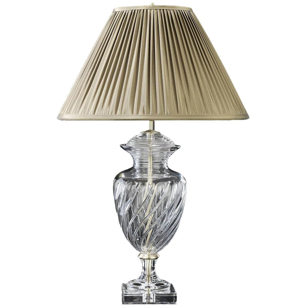 Crystal Table Lamp 2-Lights by Badari For Sale