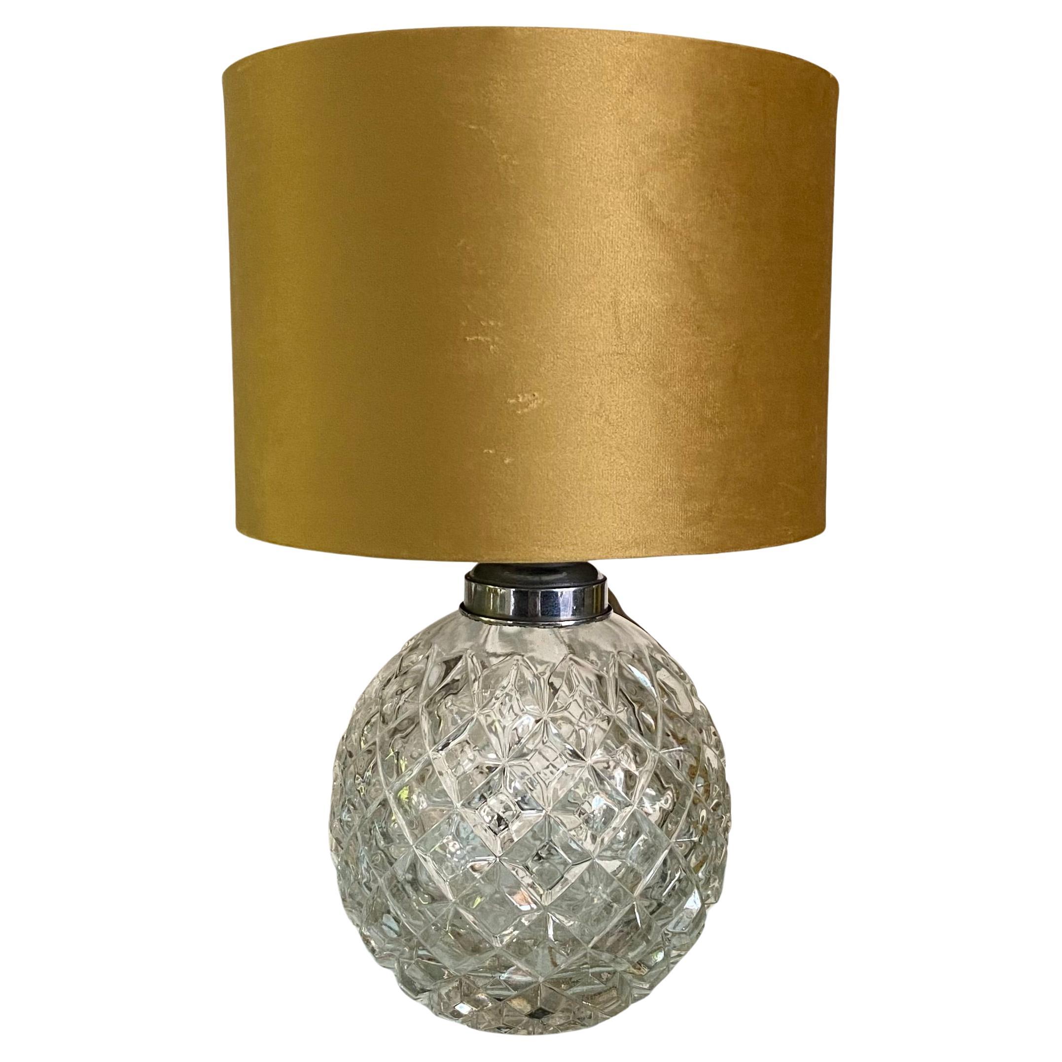 Crystal table lamp For Sale