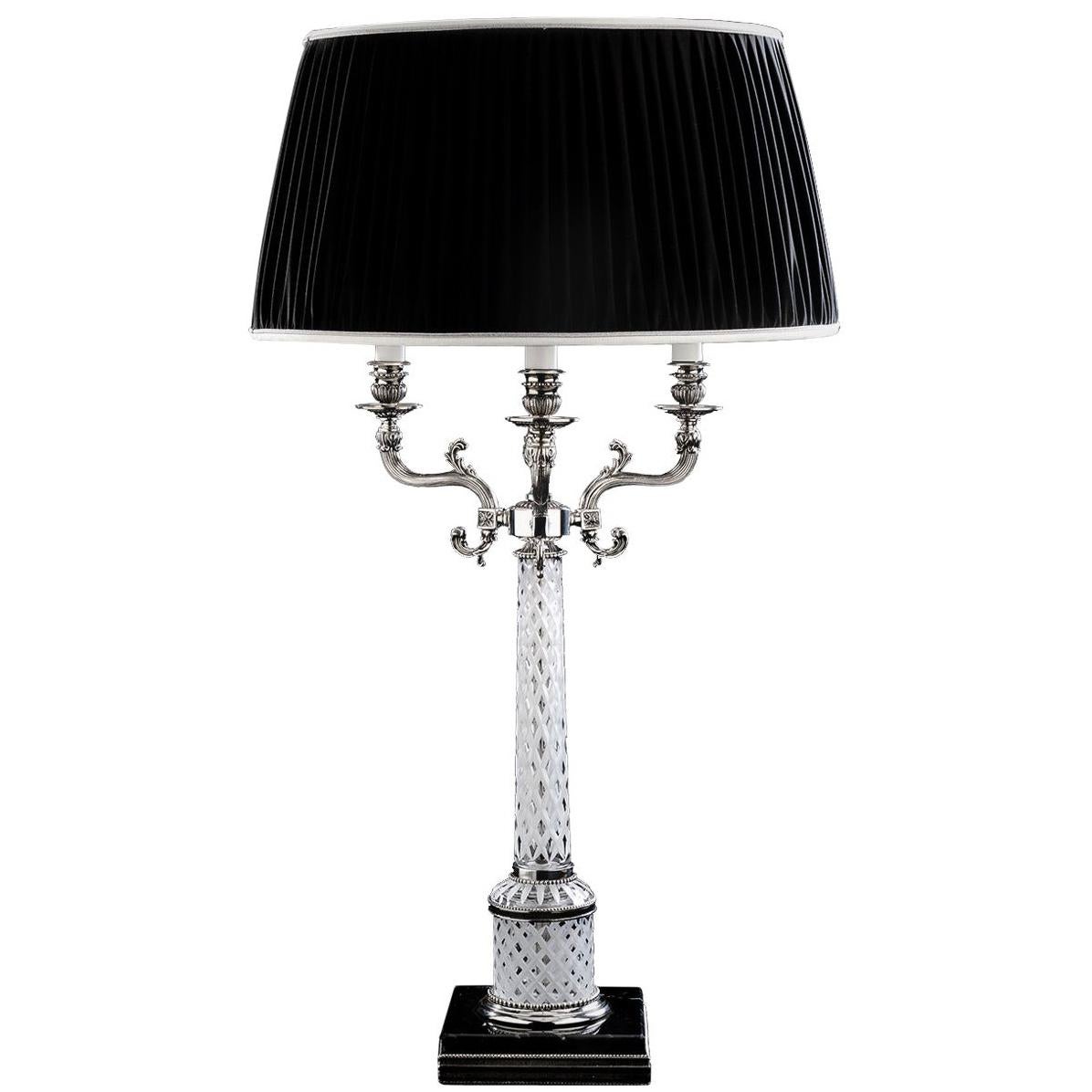 Brass table lamp with crystals HERITAGE by BADARI