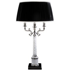 Crystal Table Lamp with Three Lights by Badari