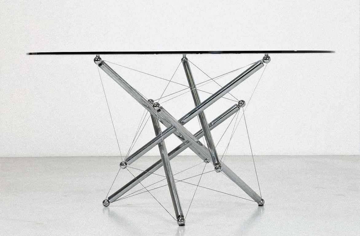 Late 20th Century Crystal Table, Waddel for Cassina, 1973 For Sale