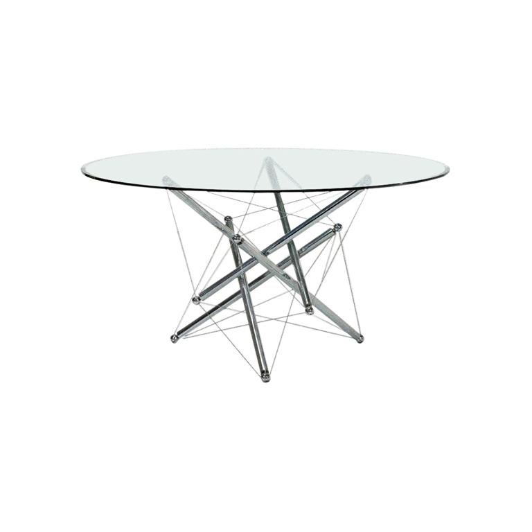 Table en cristal:: Waddel pour Cassina:: 1973 en vente