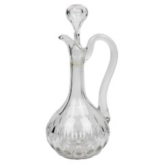 Crystal "teardrop" blown Decanter handcut Val Saint Lambert 1900 Belgium