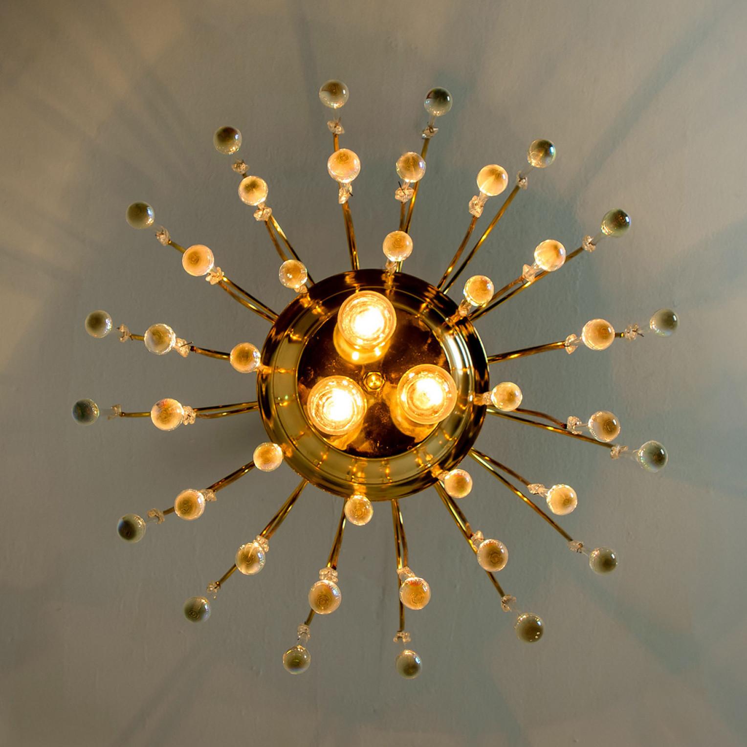 Lustre en cristal de Murano, Italie, années 1950 en vente 2