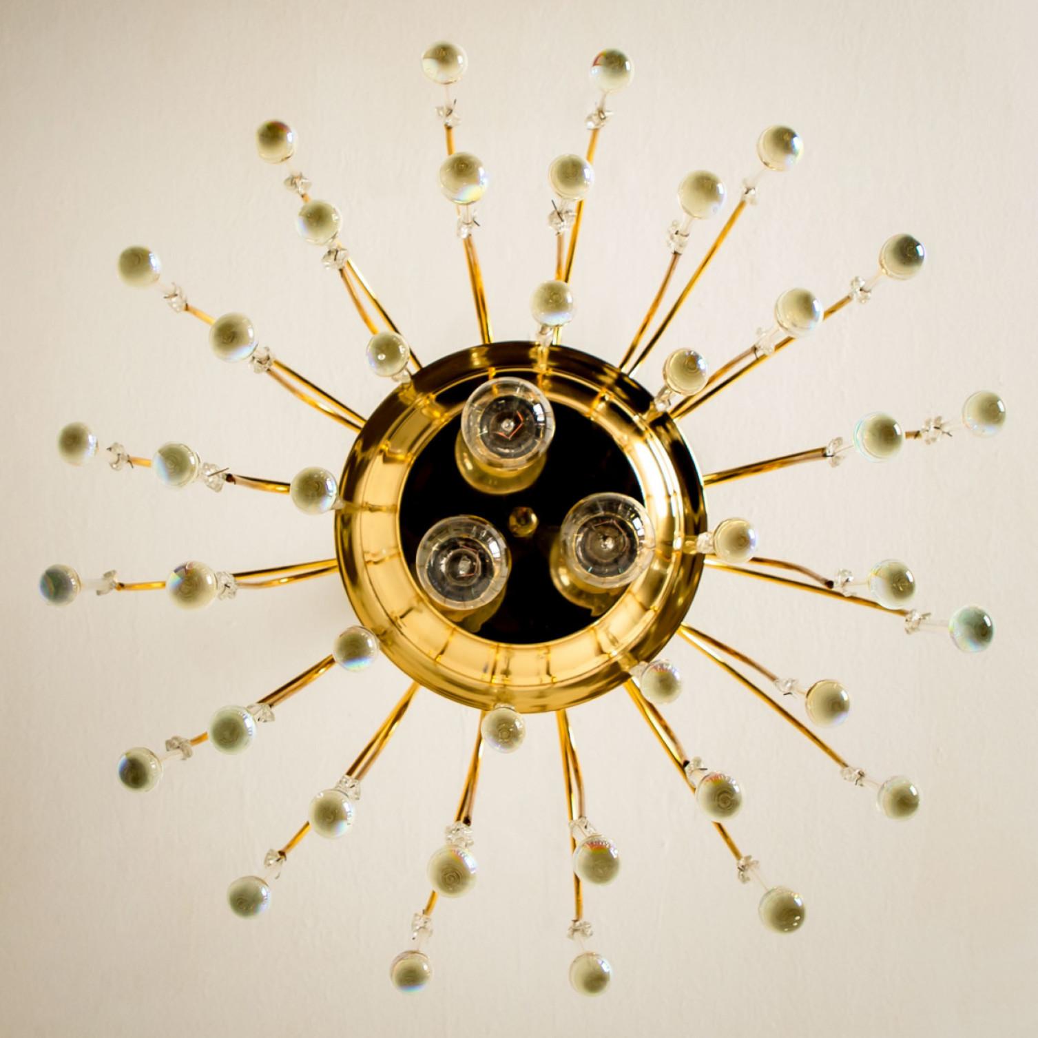 20ième siècle Lustre en cristal de Murano, Italie, années 1950 en vente