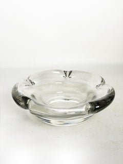 Crystal Vide poche, very heavy, signed Daum, France