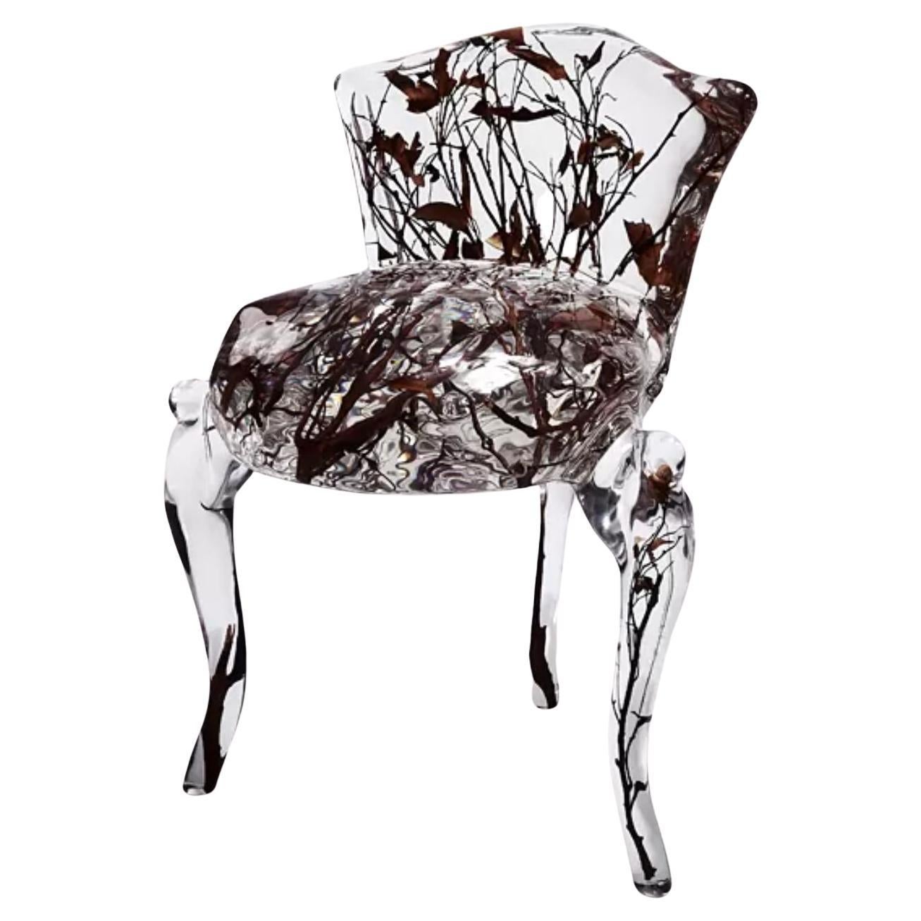 Crystal Tufted Armchair by Dainte For Sale