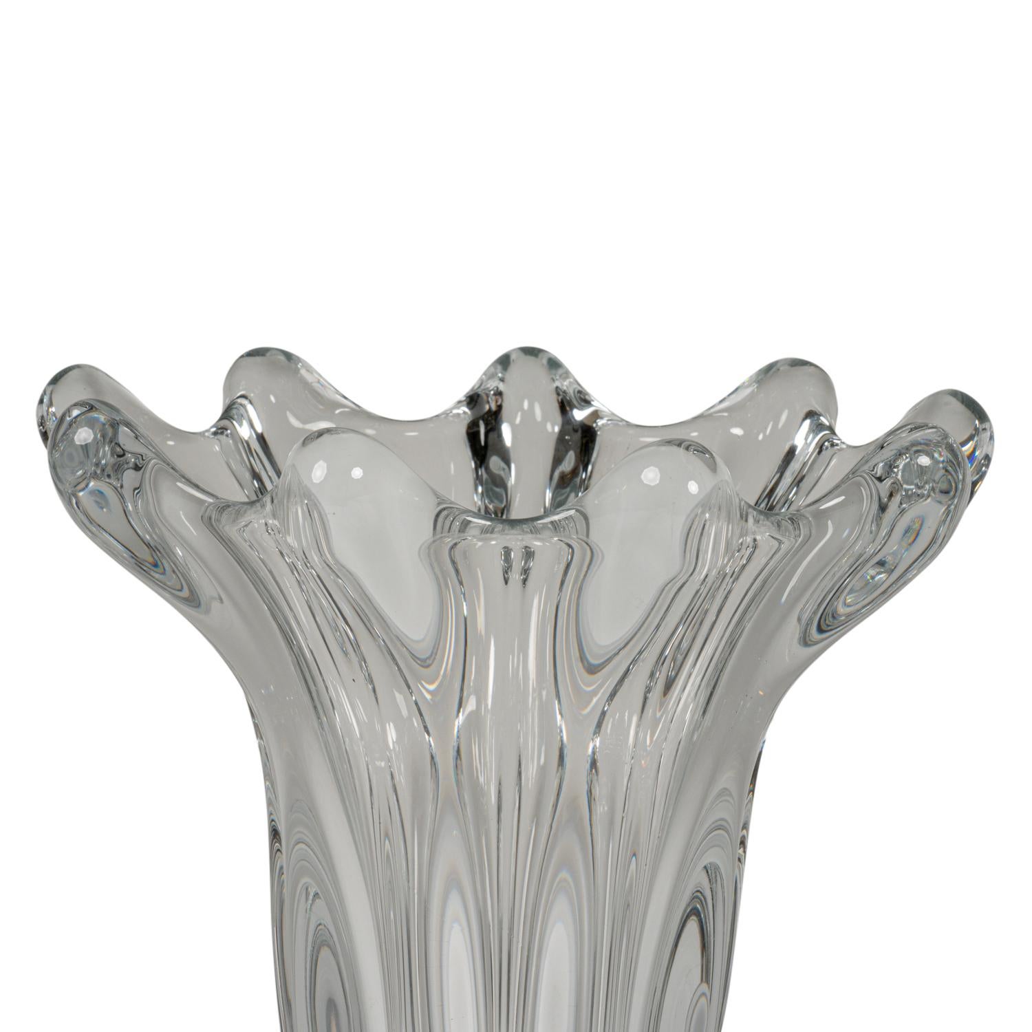 French Crystal vase, 1920s  For Sale