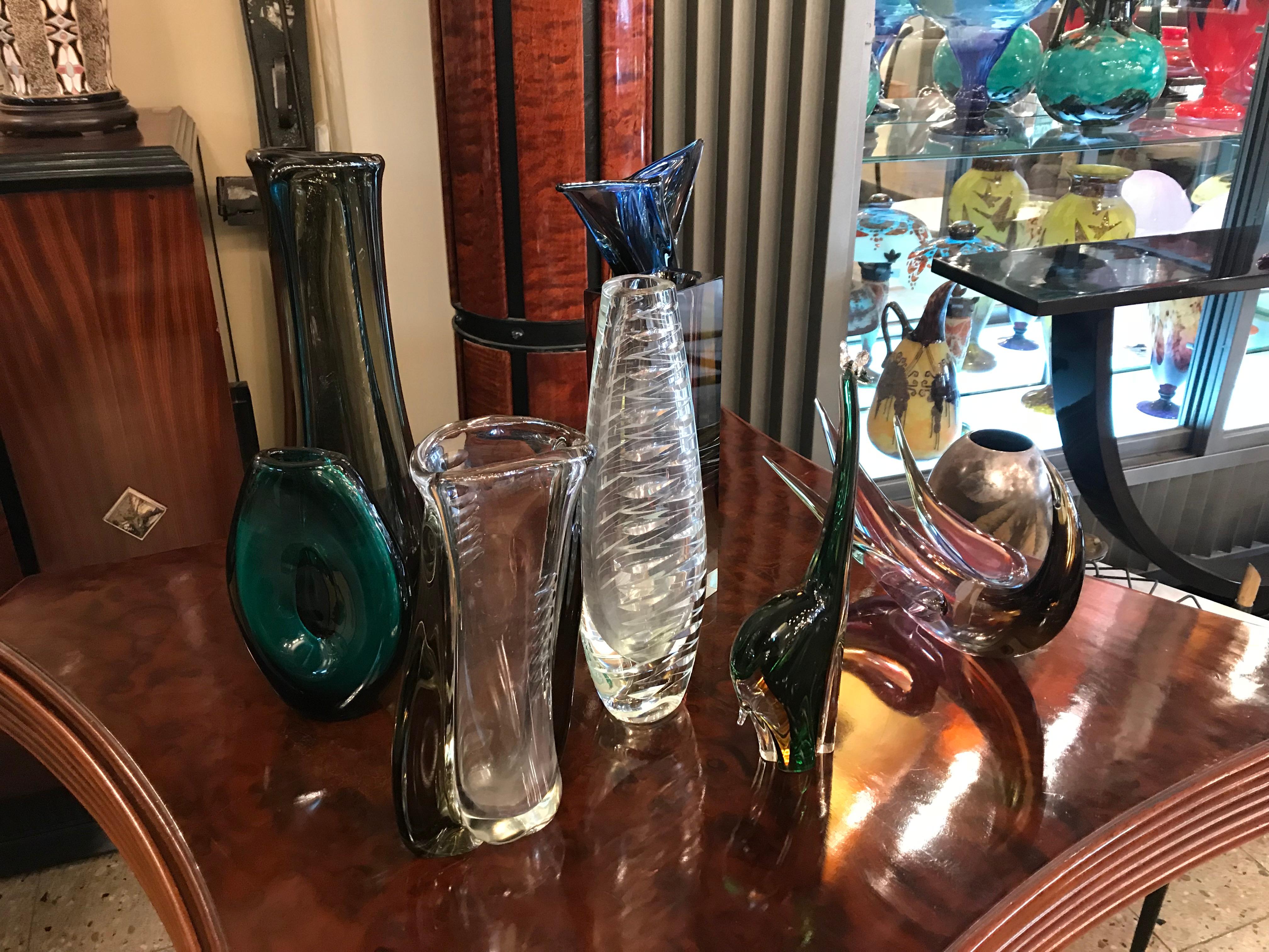 Mid-20th Century Crystal vase , 1930 For Sale