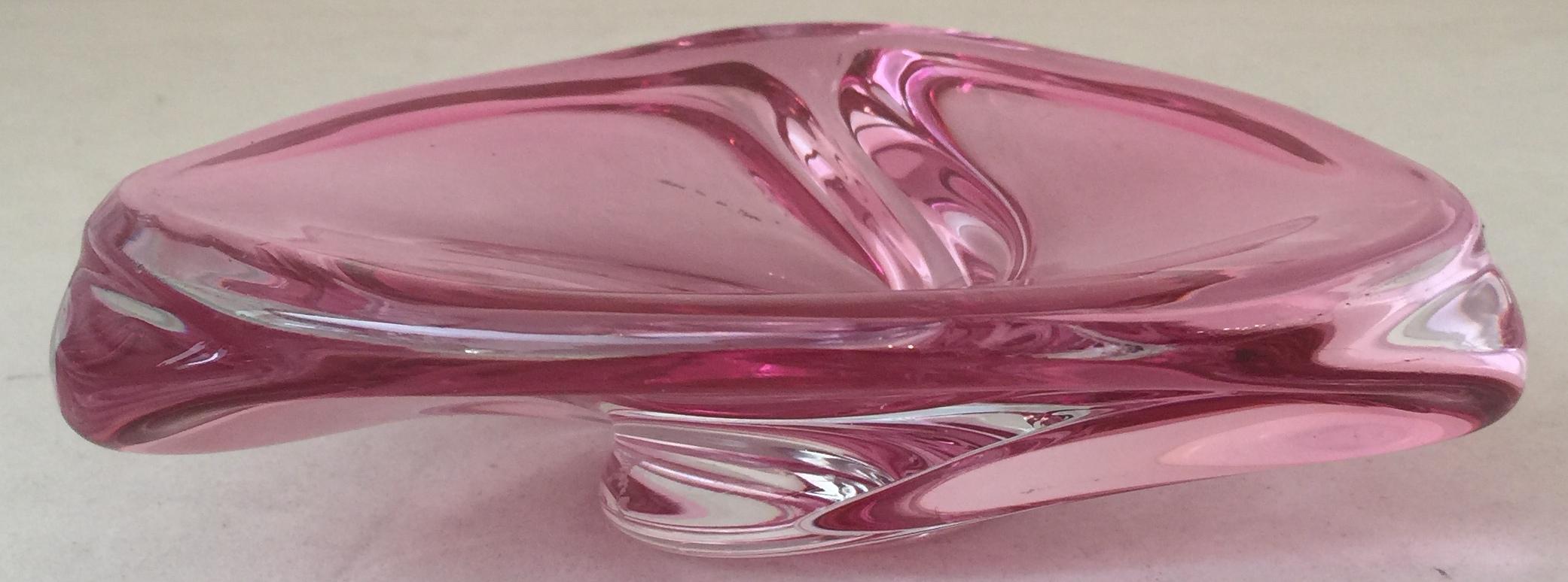 Cristal Vase en cristal, 1930, signé Val Saint Lambert en vente