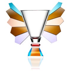 Vase en cristal, modèle AMA, 21e siècle.