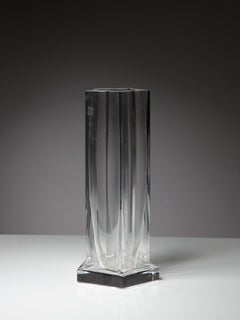Vase aus Kristallkristall von Ettore Sottsass für Arnolfo di Cambio, Italien, 1990er Jahre