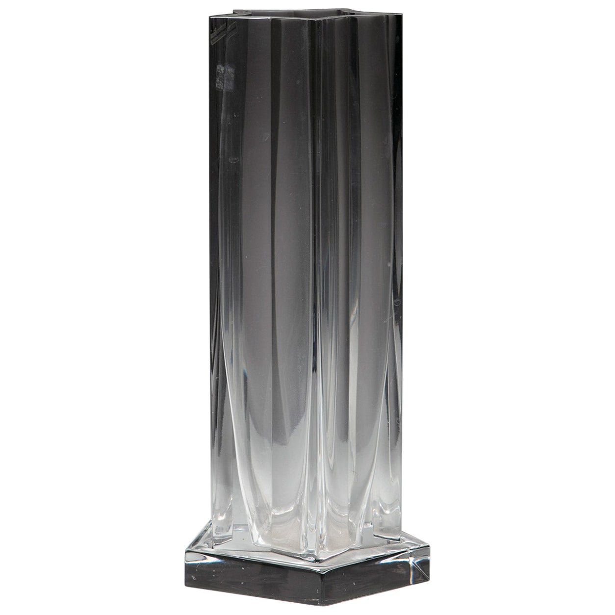Vase aus Kristallkristall von Ettore Sottsass für Arnolfo di Cambio, Italien, 1990er Jahre