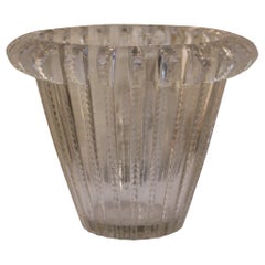 Crystal vase by Lalique, "Royat" model, 20th century