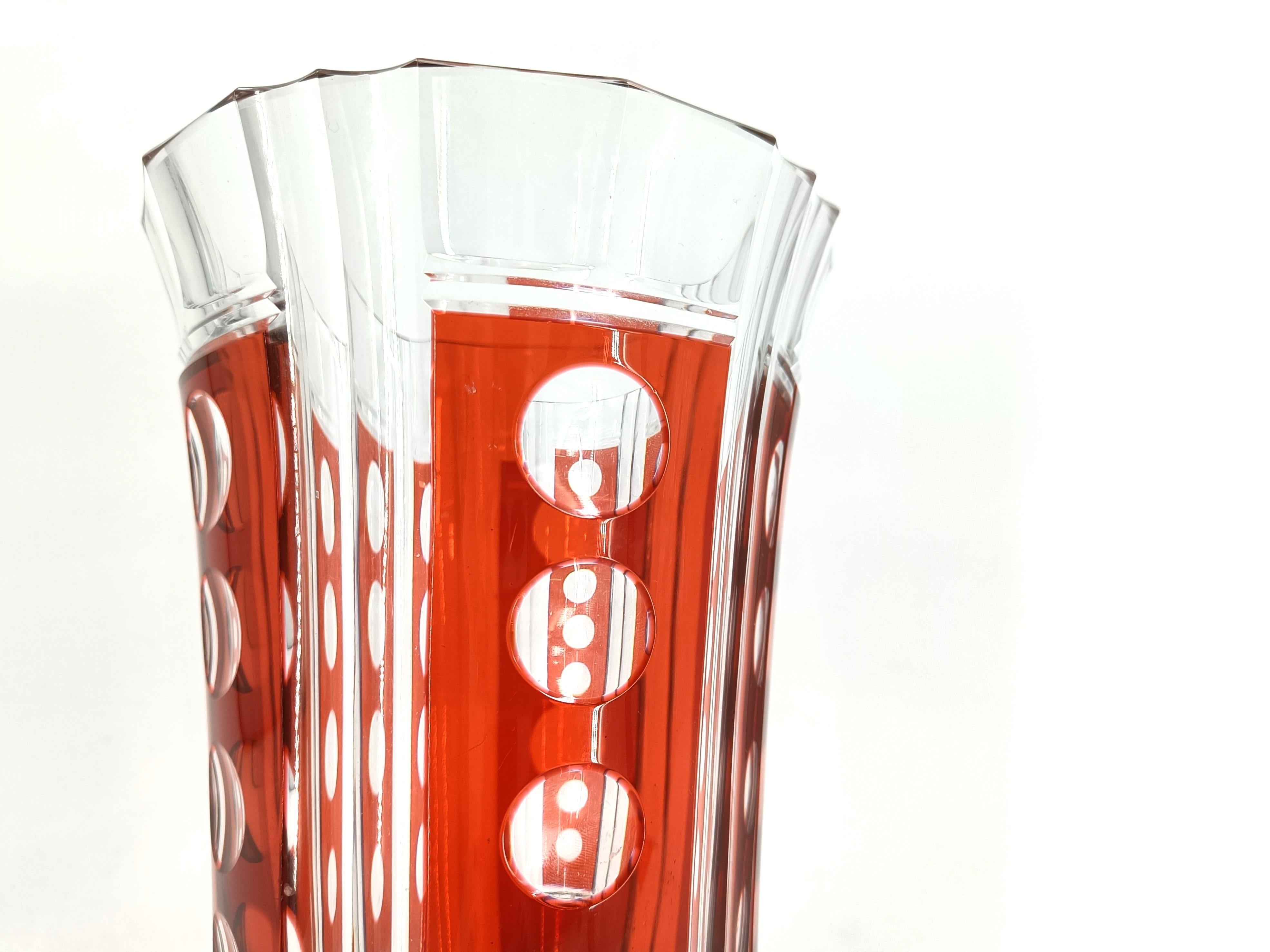 Vaso di cristallo di Val Saint Lambert, anni '60 in vendita 4