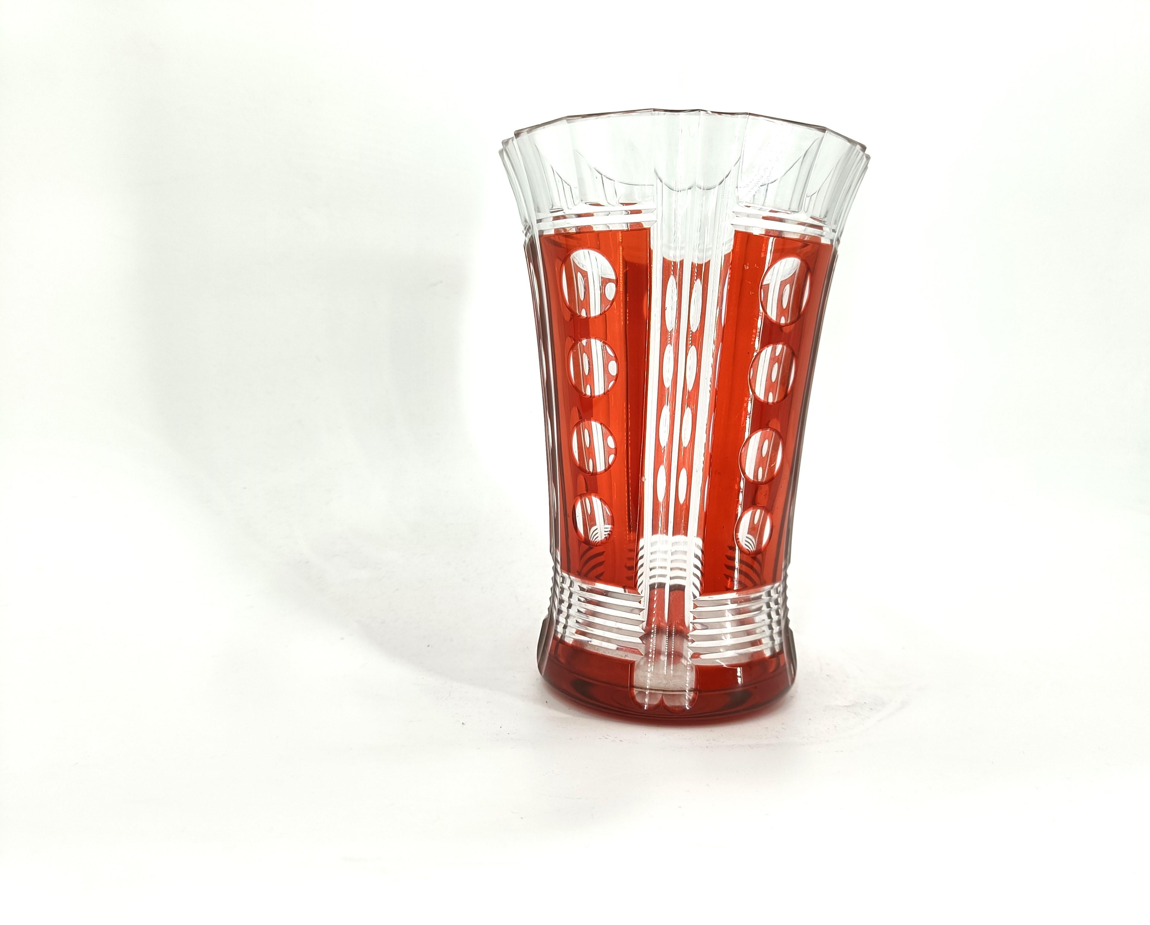 Vaso di cristallo di Val Saint Lambert, anni '60 in vendita 2