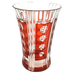 Crystal vase by Val Saint Lambert, 1960s