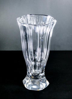 Crystal Vase, Design by Vannes Art, France, 20th C