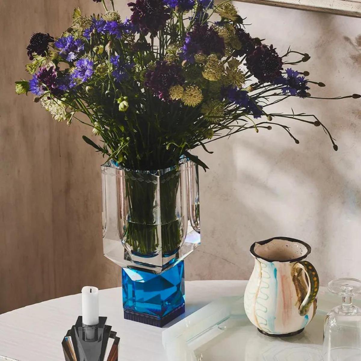 Modern Crystal Vase, IHO Model, 21st Century. For Sale